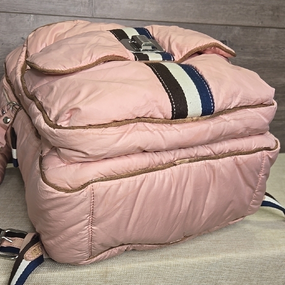 Juicy Couture Pink Nylon Backpack with Navy & White Stripe main image 6